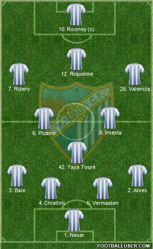 Málaga C.F., S.A.D. Formation 2011