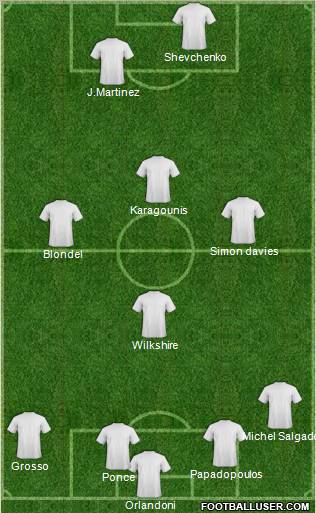 Pro Evolution Soccer Team Formation 2011
