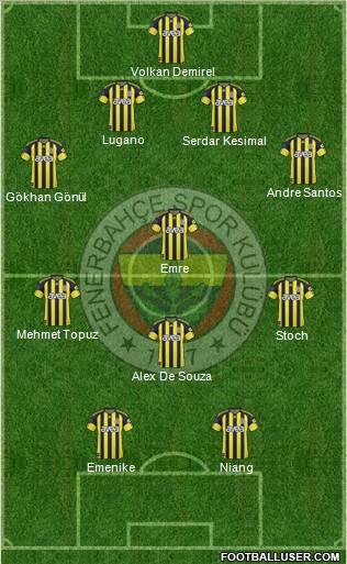 Fenerbahçe SK Formation 2011