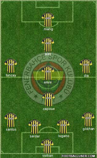 Fenerbahçe SK Formation 2011