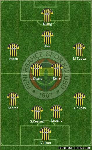 Fenerbahçe SK Formation 2011