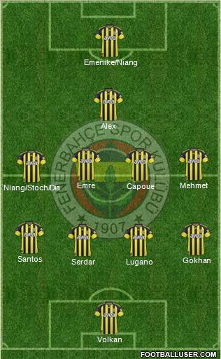 Fenerbahçe SK Formation 2011