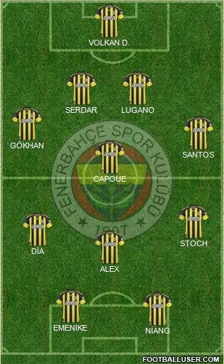 Fenerbahçe SK Formation 2011