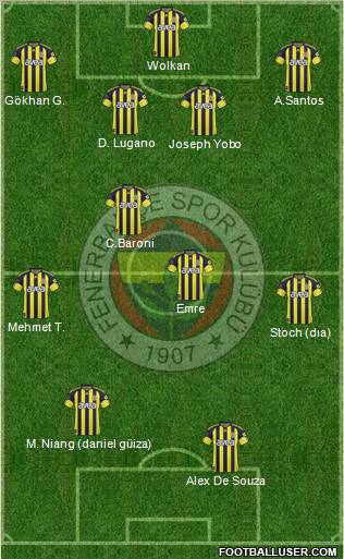 Fenerbahçe SK Formation 2011