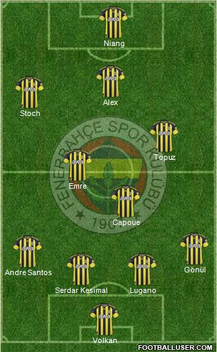 Fenerbahçe SK Formation 2011