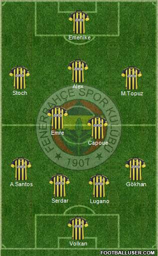 Fenerbahçe SK Formation 2011