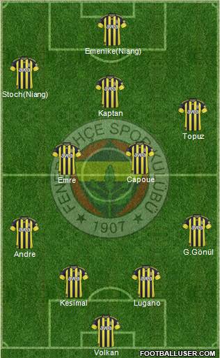 Fenerbahçe SK Formation 2011