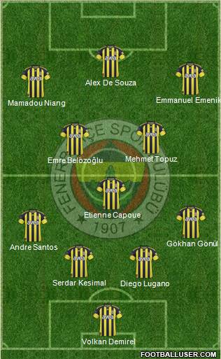 Fenerbahçe SK Formation 2011