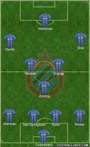 Club Brugge KV Formation 2011