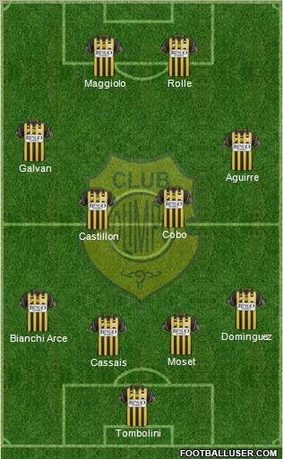 Olimpo de Bahía Blanca football formation