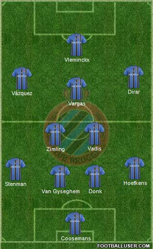 Club Brugge KV Formation 2011
