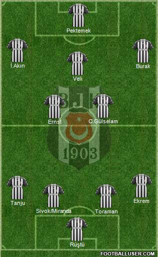 Besiktas JK Formation 2011