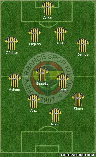 Fenerbahçe SK Formation 2011