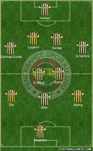 Fenerbahçe SK Formation 2011