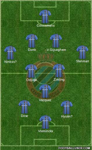 Club Brugge KV Formation 2011