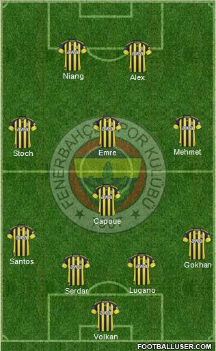 Fenerbahçe SK Formation 2011