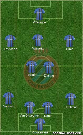 Club Brugge KV Formation 2011
