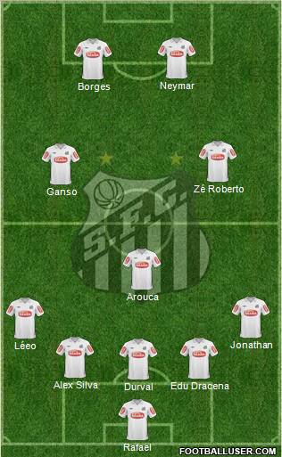 Santos FC Formation 2011