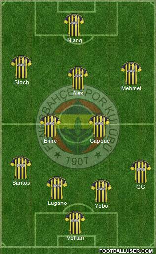 Fenerbahçe SK Formation 2011