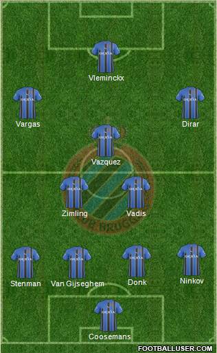 Club Brugge KV Formation 2011
