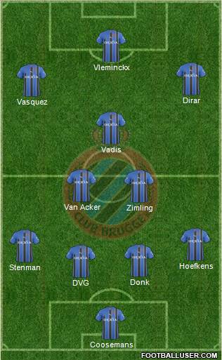 Club Brugge KV Formation 2011