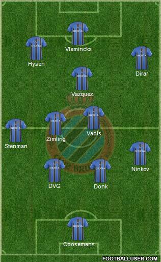 Club Brugge KV Formation 2011