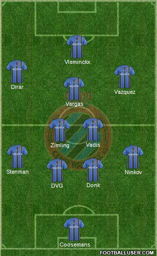Club Brugge KV Formation 2011