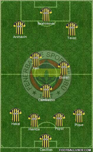 Fenerbahçe SK Formation 2011