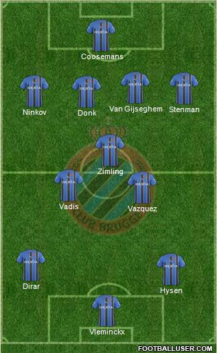 Club Brugge KV Formation 2011