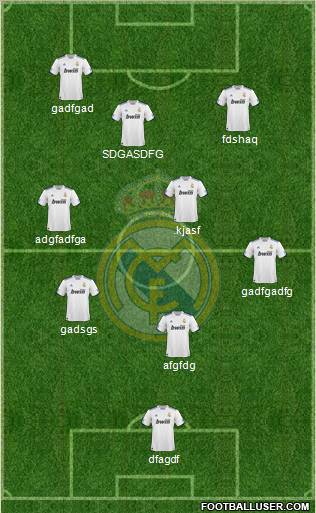 Real Madrid C.F. Formation 2011
