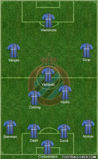 Club Brugge KV Formation 2011