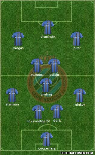 Club Brugge KV Formation 2011