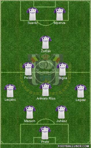 RSC Anderlecht Formation 2011
