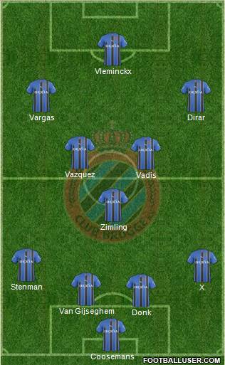 Club Brugge KV Formation 2011