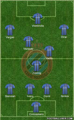 Club Brugge KV Formation 2011