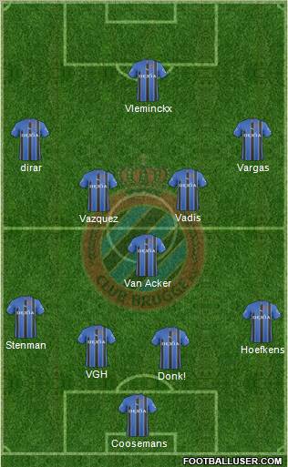 Club Brugge KV Formation 2011