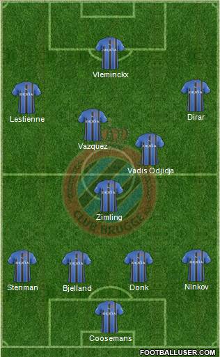 Club Brugge KV Formation 2011