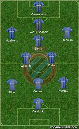 Club Brugge KV Formation 2011