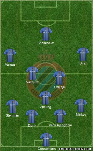 Club Brugge KV Formation 2011