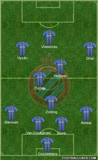 Club Brugge KV Formation 2011
