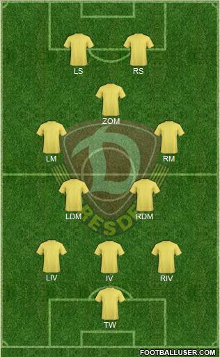 SG Dynamo Dresden Formation 2011 | FootballUser.com