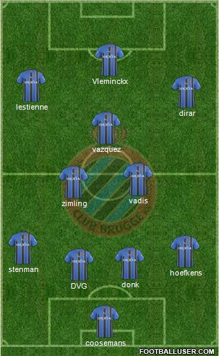 Club Brugge KV Formation 2011