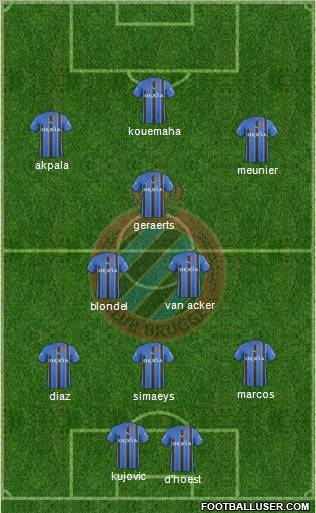 Club Brugge KV Formation 2011