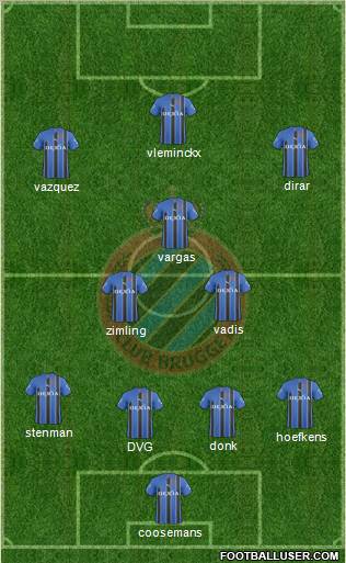 Club Brugge KV Formation 2011