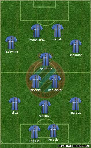 Club Brugge KV Formation 2011