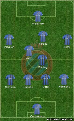 Club Brugge KV Formation 2011