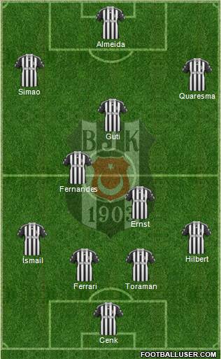 Besiktas JK Formation 2011