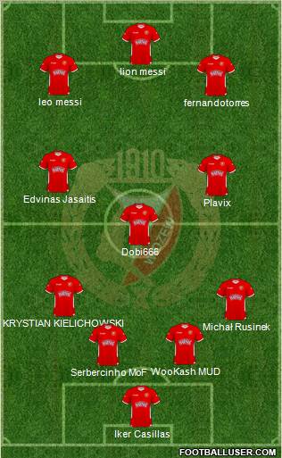Widzew Lodz Formation 2011