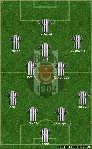 Besiktas JK Formation 2011