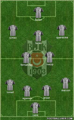 Besiktas JK Formation 2011